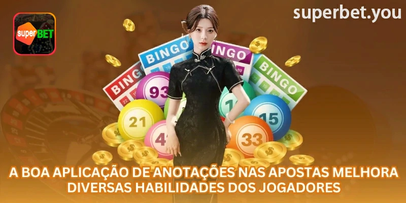 Exemplo visual relacionado a anotações para jogos de loteria na superbet