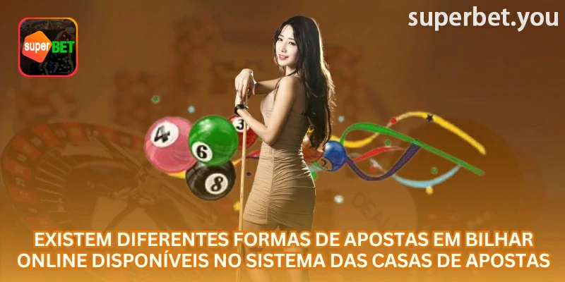 Tela de apostas em bilhar disponível em superbet.you