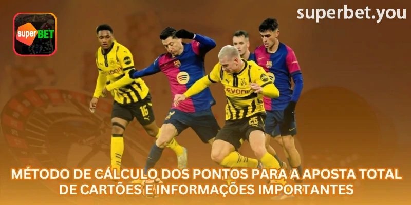 Exemplo visual relacionado a mercado de total de cartões na superbet