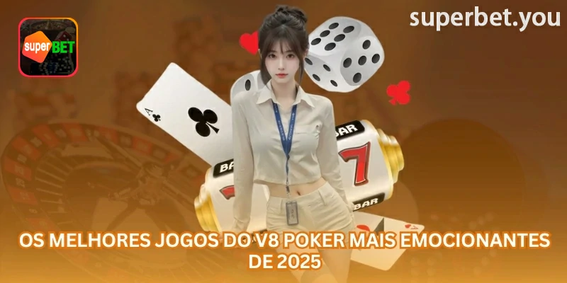 V8 Poker na superbet com informações da interface